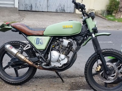 Rent motorbike Bali. Yamaha scorpio 225cc on getbike.io info